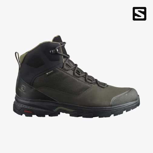 Salomon Outward GTX Turisticka Obuv Panske Olivovo Zelená | SK 9EVHIJ